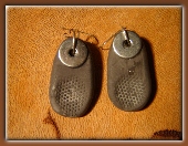 Example Matching earrings for matt pendant