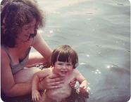 Swimming with my youngest - a long time ago