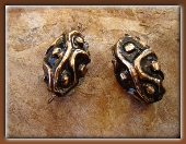 Example - Classy black/copper earrings