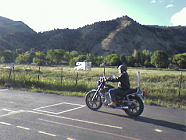 Me havin fun, summer of 2010!  First ride, after a whole lot of years, on my bike back of DMV in Glenwood Springs, CO.