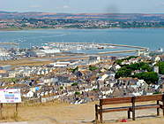 View Over Weymouth Bay from Portland Heights.