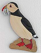 14 inch Puffin with Eels (Large)
