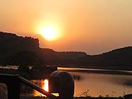 Sunset over Ranthambore National Park