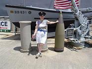 touring the USS Missouri, Honolulu,Hawaii