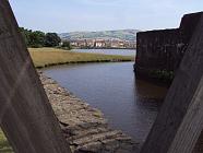 Caerphilly Castle and beyond.