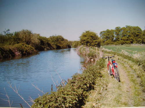 The river Stort Essex and my Muddy fox bike.