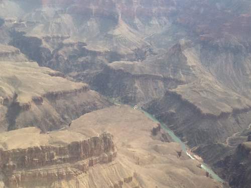 canyon ranges with river view