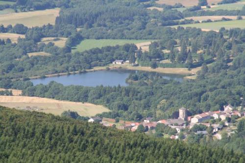 view of village from top of mountain